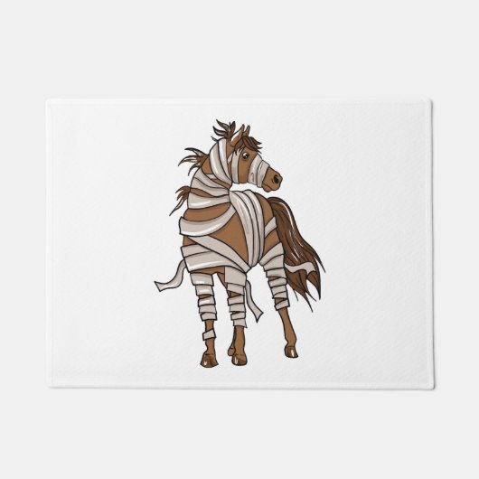 PferdeHalloween Fußmatte (Vorderseite)