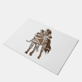 PferdeHalloween Fußmatte (Schrägansicht)