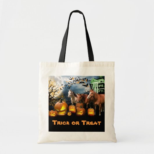 Pferdehalloween-Taschen-Tasche Tragetasche (Vorne)