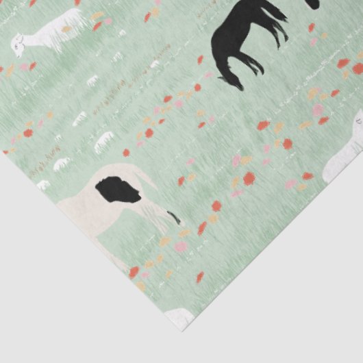 Pferdehaltung Schafzucht Rosa orange Blume Seidenpapier (Ausschnitt)