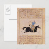 Pferdehändler zeichnete seinen Bogen Postkarte (Vorne/Hinten)