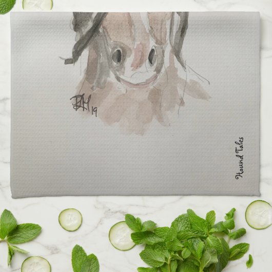 Pferdehandtuch/Küchentuch Geschirrtuch (Gefaltet)