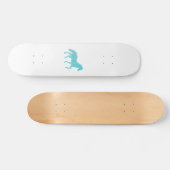 Pferdehengst, Senf-Silhouette Skateboard (Horizontal)