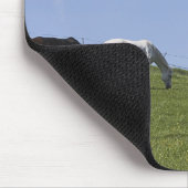 Pferdeherde auf der Wiese Mousepad (Ecke)
