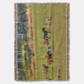 Pferdeherde auf einem BC Ranch-Foto 4 Decke (Vorderseite Vertikal)