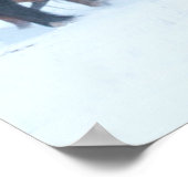 Pferdeherde im Schnee Poster (Ecke)