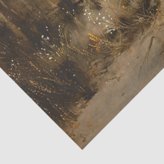 Pferdeherde im Waldmalerei Dekoupage Seidenpapier (Ausschnitt)