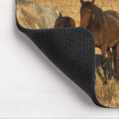 Pferdeherde im Westen Mousepad (Ecke)