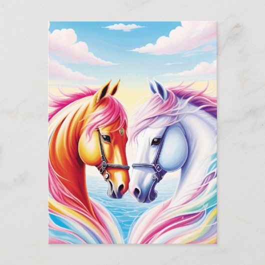 Pferdeherz Postkarte (Vorderseite)