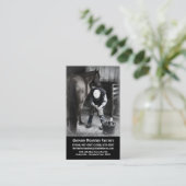 Pferdehufschmied-Dienstleistungen - Huf-Ordnung Visitenkarte (Stehend Vorderseite)