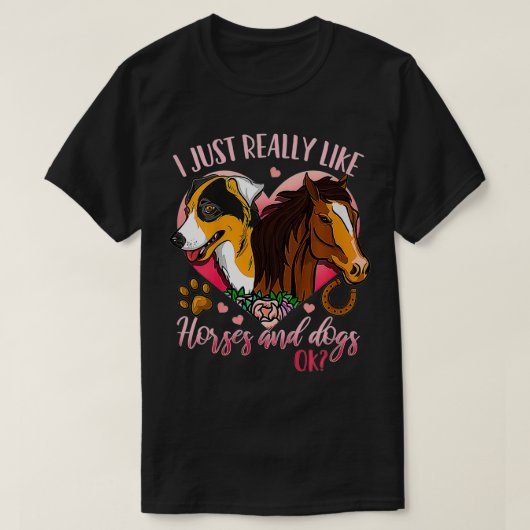Pferdehund T-Shirt (Design vorne)