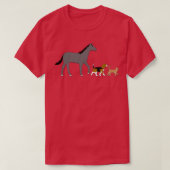 Pferdehund T-Shirt (Design vorne)