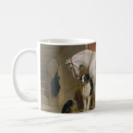 Pferdehunde Lieblinge Malerei Landseer Propert Kaffeetasse (Links)