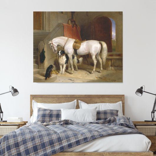 Pferdehunde Lieblinge Malerei Landseer Propert Leinwanddruck (Insitu (Schlafzimmer))