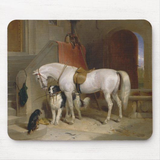 Pferdehunde Lieblinge Malerei Landseer Propert Mousepad (Vorne)