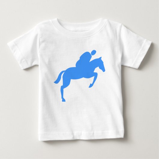 Pferdehüpfen - Baby Blue Baby T-shirt (Vorderseite)