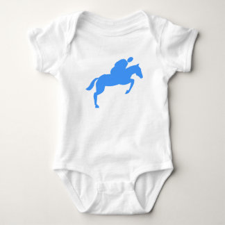 Pferdehüpfen - Baby Blue Strampler