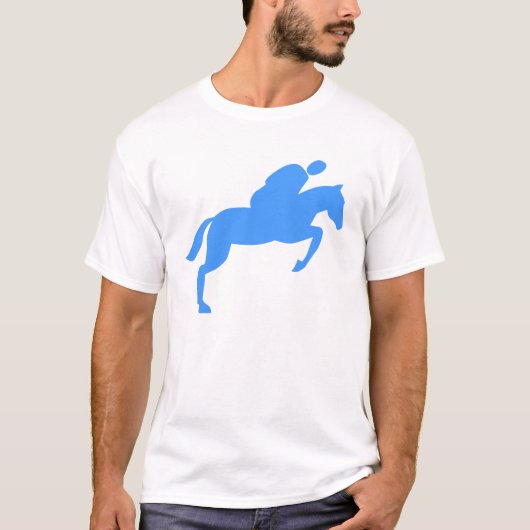 Pferdehüpfen - Baby Blue T-Shirt (Vorderseite)