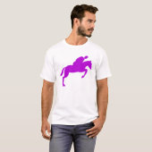 Pferdehüpfen - Lila T-Shirt (Vorne ganz)