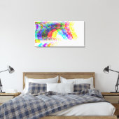 Pferdehüpfen Moderne farbenfrohe Canvas Print Leinwanddruck (Insitu (Schlafzimmer))