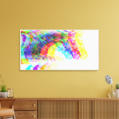 Pferdehüpfen Moderne farbenfrohe Canvas Print Leinwanddruck (Insitu (Wohnzimmer))