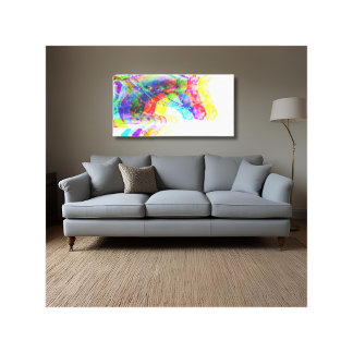 Pferdehüpfen Moderne farbenfrohe Canvas Print Leinwanddruck