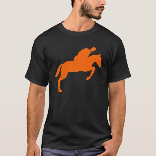 Pferdehüpfen - Orange T-Shirt (Vorderseite)
