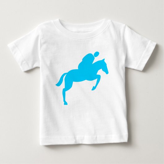 Pferdehüpfen - Sky Blue Baby T-shirt (Vorderseite)