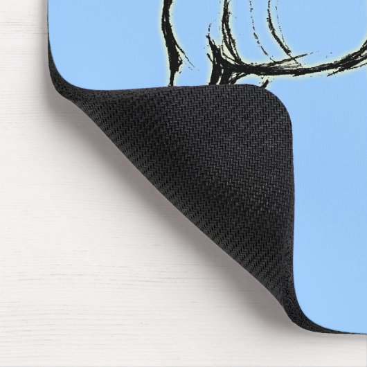 Pferdeillustration Mousepad (Ecke)