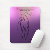 Pferdeillustration Mousepad - arabisches Zitat (Mit Mouse)