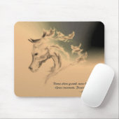 Pferdeillustration Mousepad - Tanz-Zitat (Mit Mouse)