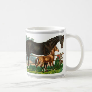 Pferdeillustrierte Tasse