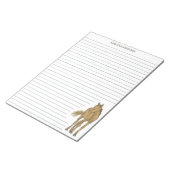 Pferdeillustrierung Papier für Schreibwaren Notizblock (angewinkelt)