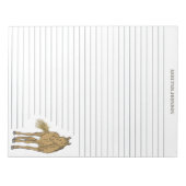 Pferdeillustrierung Papier für Schreibwaren Notizblock (Vorderseite)