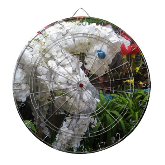 Pferdejahr | 春 節 馬 ... Thema chinesische Blume Dartscheibe (vorne)