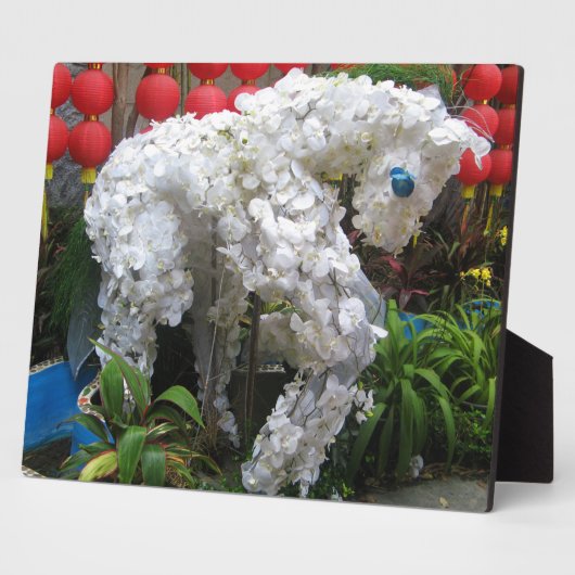 Pferdejahr | 春 節 馬 ... Thema chinesische Blume Fotoplatte (Seite)