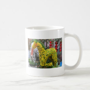 Pferdejahr 春 節 馬 ... Thema chinesische Blume Kaffeetasse