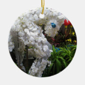 Pferdejahr | 春 節 馬 ... Thema chinesische Blume Keramik Ornament (Vorne)