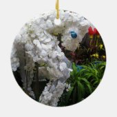 Pferdejahr | 春 節 馬 ... Thema chinesische Blume Keramik Ornament (Hinten)