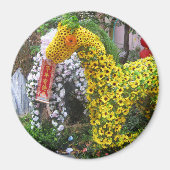 Pferdejahr | 春 節 馬 ... Thema chinesische Blume Magnet (Vorne)