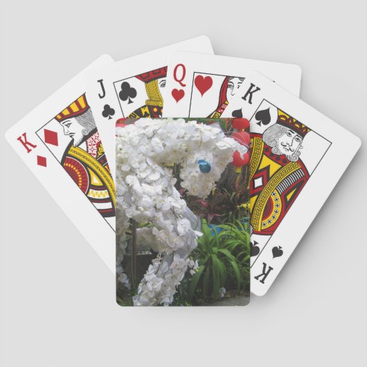 Pferdejahr | 春 節 馬 ... Thema chinesische Blume Spielkarten (Rückseite)