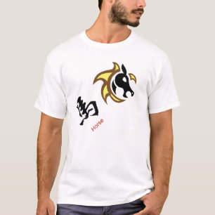 Pferdejahr 2014, chinesisches Zodiakisches T-Shirt