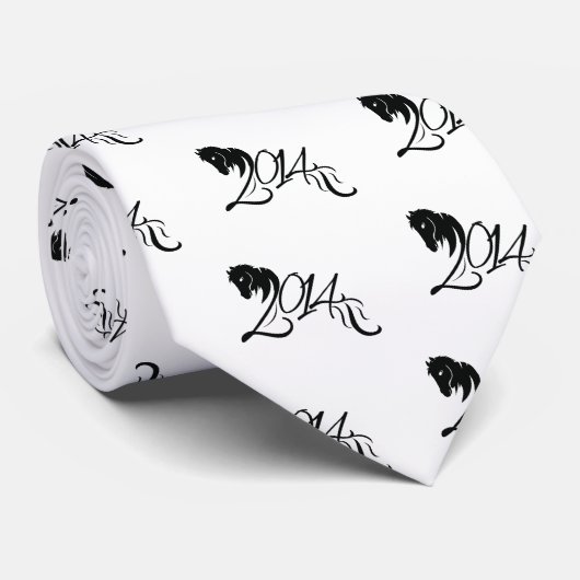Pferdejahr 2014 krawatte (Gerollt)
