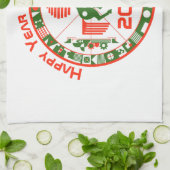 Pferdejahr 2026 geschirrtuch (Gefaltet)