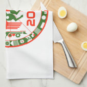 Pferdejahr 2026 geschirrtuch (Viertel Falte)