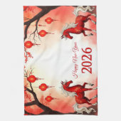 Pferdejahr 2026 geschirrtuch (Vertikal)