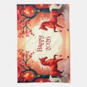 Pferdejahr 2026 geschirrtuch (Vertikal)