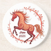 Pferdejahr 2026 getränkeuntersetzer (Vorne)