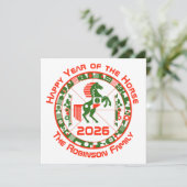 Pferdejahr 2026 karte (Stehend Vorderseite)