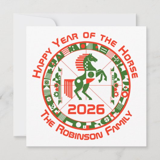 Pferdejahr 2026 karte (Vorderseite)